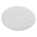 A white round blade cover with a grid pattern.