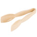 A pair of beige Cambro plastic tongs with easy-grasp handles.