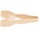 A pair of Cambro beige plastic tongs with easy-grasp handles.