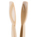 Beige plastic Cambro tongs with easy-grasp handles.