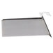 An Avantco stainless steel replacement grease tray with a metal handle.