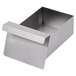 An Avantco stainless steel rectangular grease tray with a handle.