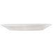 A Homer Laughlin bright white china platter on a white background.