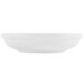 A CAC white porcelain salad bowl with a white background.