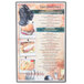A Menu Solutions silver heat sealed menu board with a close up of food.
