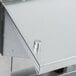 A stainless steel APW Wyott stationary steam table counter.