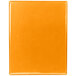 A white rectangular object with an orange border.