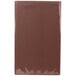 A brown rectangular Menu Solutions Hamilton menu board with a white background.