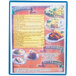 A blue plastic Menu Solutions menu board with two clear panels displaying a menu.
