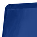 A royal blue Hamilton heat sealed menu board with a white background.