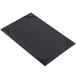 A Menu Solutions black rectangular menu board with corners.