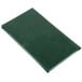 A Menu Solutions green leather guest check presenter.