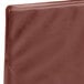 A burgundy and brown leather Menu Solutions guest check presenter.