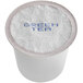 A white container of Caffe De Aroma Green Tea Single Serve cups with a round lid.