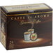 A box of 24 Caffe de Aroma Midnight Silk coffee single serve cups.