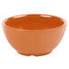 A case of 24 orange melamine bowls with a white background.