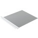 A grey square of glass with white strips on a white background.
