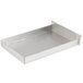 A silver stainless steel drawer with a handle for a Paragon 8 oz. Popcorn Machine.