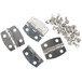 A set of stainless steel hinges and screws for Paragon Two Door Popcorn Poppers.