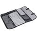 A black and grey Mercer Culinary knife case with 10 pockets.