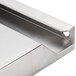 A stainless steel solid right hinged door for refrigeration equipment.