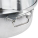 A stainless steel Town replacement pot with a handle and a lid.