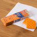 A package of Lance Sandwich Crackers on a table with a napkin.