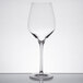 A close-up of a clear Stolzle Exquisit Royal wine glass.
