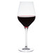 A Stolzle Exquisit Royal wine glass filled with red wine.