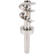 An Avantco #12 stainless steel metal spiral auger.