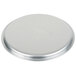 A close-up of a round silver Vollrath Wear-Ever pot/pan cover.