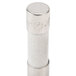 A silver metal cylinder with white ends.