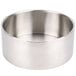 An American Metalcraft stainless steel bowl with a white background.