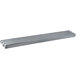 A long grey rectangular tray rail with three strips on it.