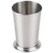 An American Metalcraft stainless steel mint julep cup on a table.