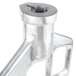 A close up of a silver Avantco cast aluminum flat beater.