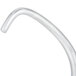 A curved white plastic replacement dough hook.