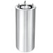 A Lakeside stainless steel dish dispenser with a lid.