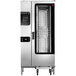 A Convotherm stainless steel Half Size Roll-In Boilerless Electric Combi Oven with the door open.