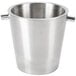 An American Metalcraft stainless steel double wall champagne bucket with handles.
