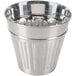 An American Metalcraft stainless steel mini trash can with a lid.