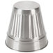 An American Metalcraft stainless steel mini round trash can with a lid.