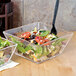 A salad in an American Metalcraft clear styrene bowl.