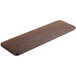 An American Metalcraft ash wood serving board with a dark brown finish and a rectangular shape.