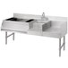 A stainless steel Advance Tabco Uni-Serv speed bar with a 7-circuit cold plate on a counter.