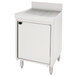 A white Advance Tabco stainless steel cabinet with a door.