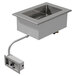 An Advance Tabco stainless steel drop-in hot food well with a clear bottom.