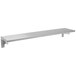 An Advance Tabco stainless steel rectangular tray slide shelf with drop-down brackets.