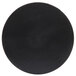 A black surface with a white circle.