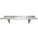 A stainless steel Advance Tabco wall shelf.